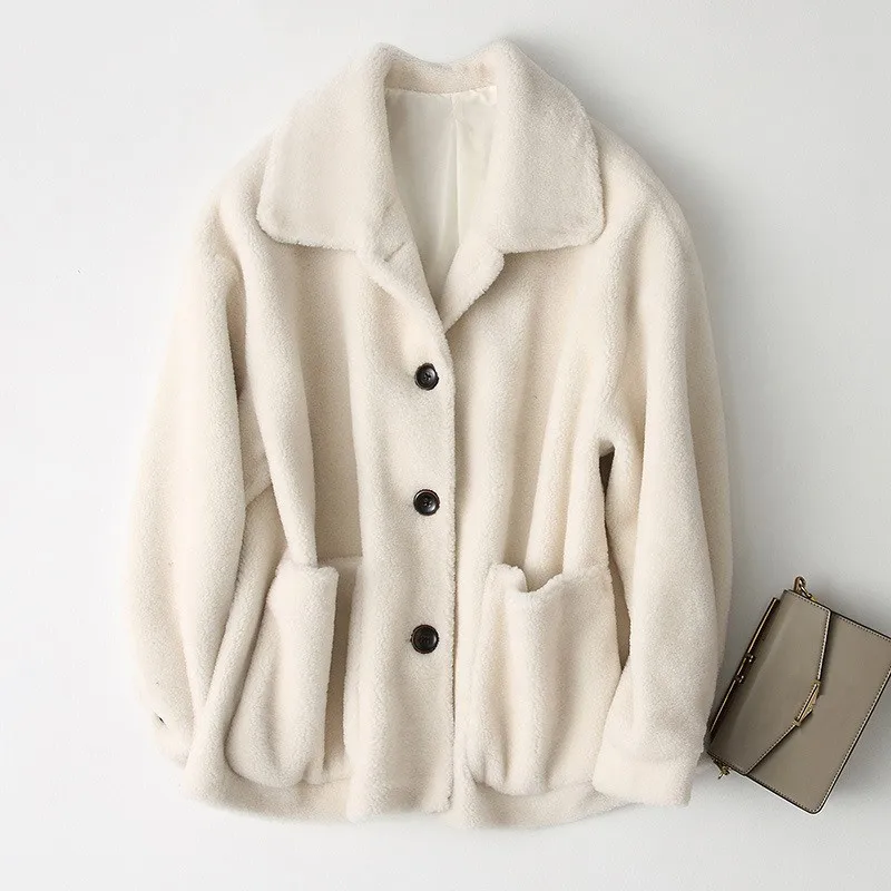 Korean Fashion Shearling Luxury Jackets Real Lamb Fur Coat Women Winter Short Coat Natural Sheep Fur Harajuku Women Clothes 2018 Korean Fashion Shearling Luxury Jackets Real Lamb Fur Coat Women Winter Short Coat Natural Sheep Fur Harajuku Women Clothes 2018