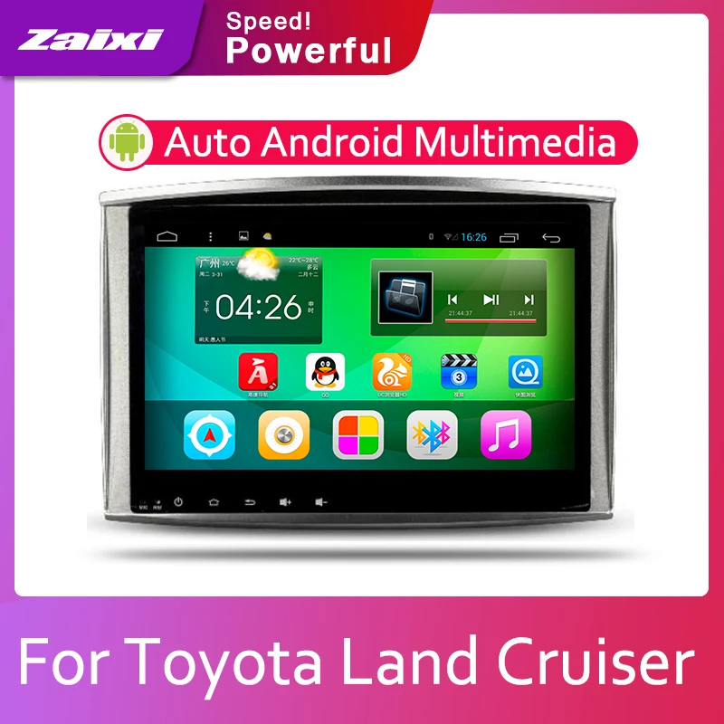 

ZaiXi Car Android System 1080P IPS LCD Screen For Toyota Land Cruiser LC100 2002~2007 Car Radio Player GPS Navigation BT WiFi
