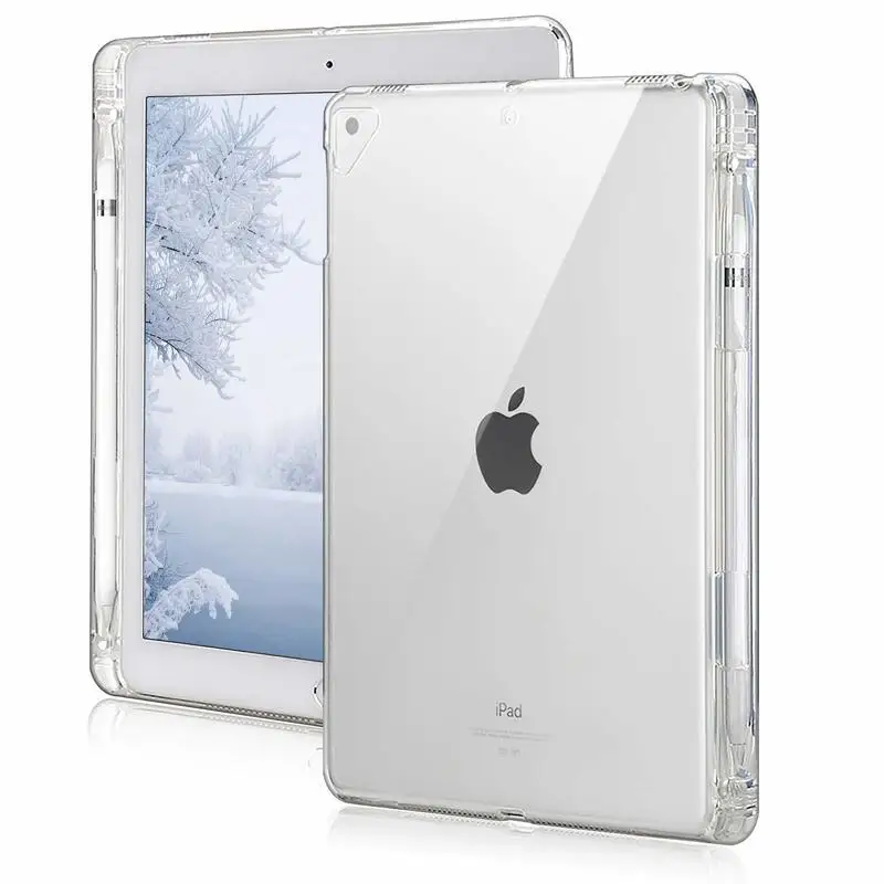 

Flexible Case with Pencil Holder for iPad Pro 10.5 Clear Soft Silicon Back Cover Case For iPad 10.5inch 2018 Release A1701 A1709