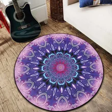 Волшебный круглый коврик ковер Спальня играть в игры мягкий 120/100/80/60 см коврик Гостиная стул Декор ковры Мандала Нескользящие