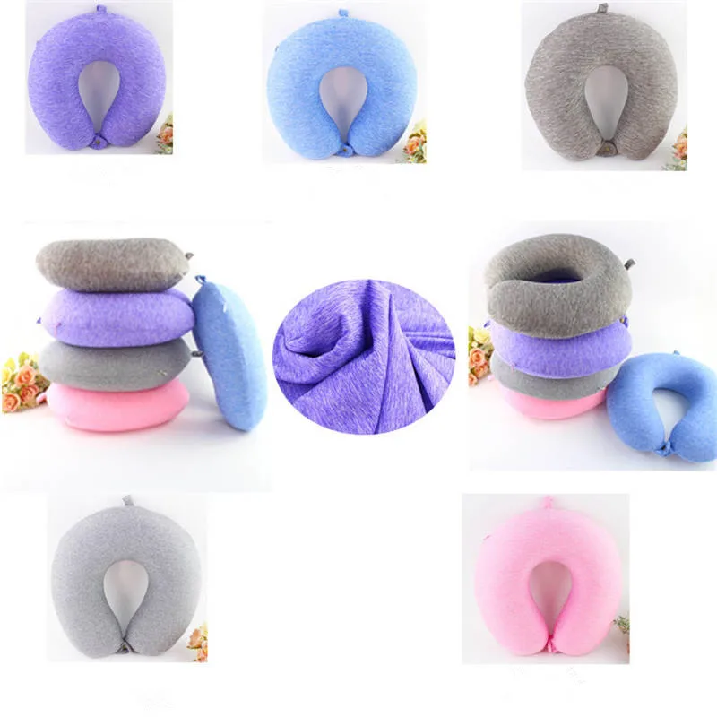 New Slow Rebound Memory Foam U-shaped Pillow Outdoor Travel Sambo U-shaped Health Memory Pillow 31*32*11cm