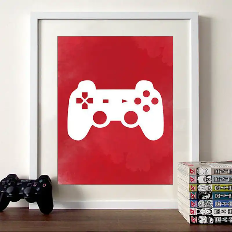 Video Game Wall Art Canvas Posters Prints Gaming Room Decor , Video