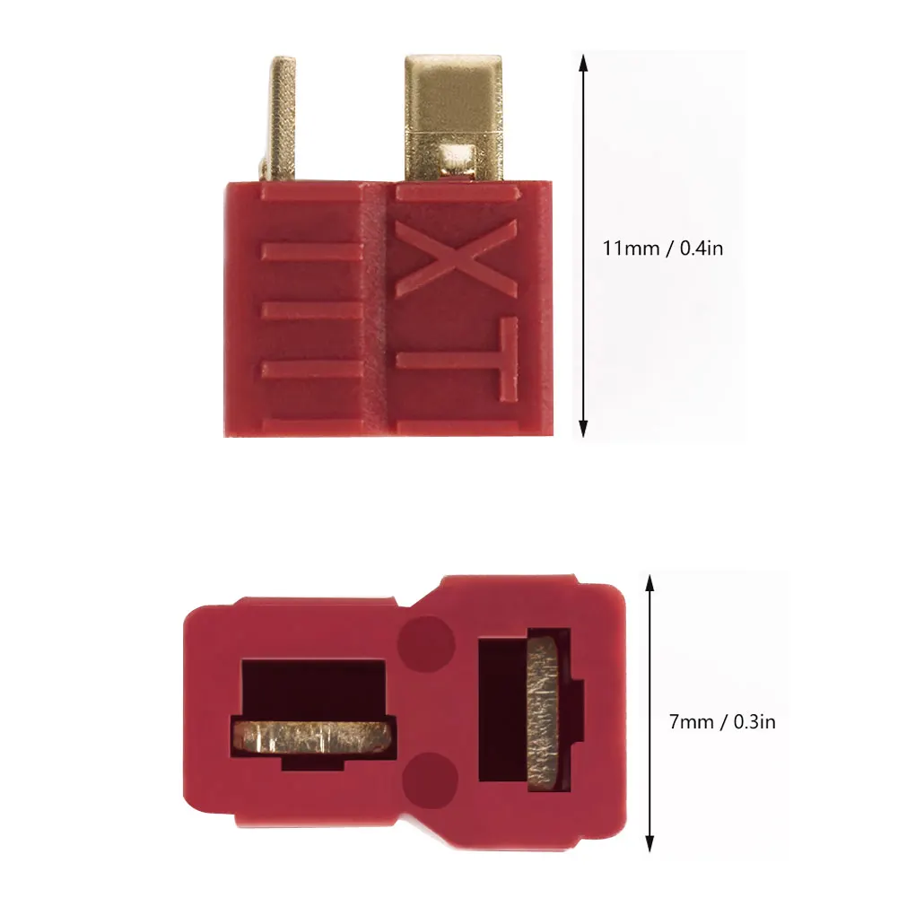 20 шт Анти-скольжения Deans штекер T разъем мужской и женский для RC LiPo батареи