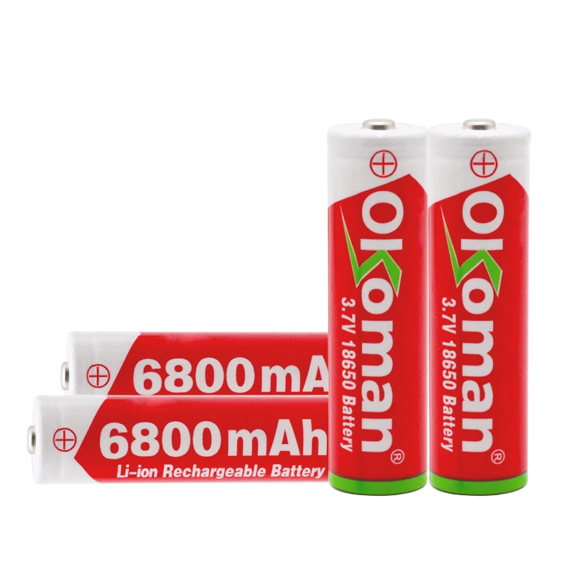 Известный бренд 18650 Батарея 3 7 V 6800mAh перезаряжаемая liion батарея с зарядным