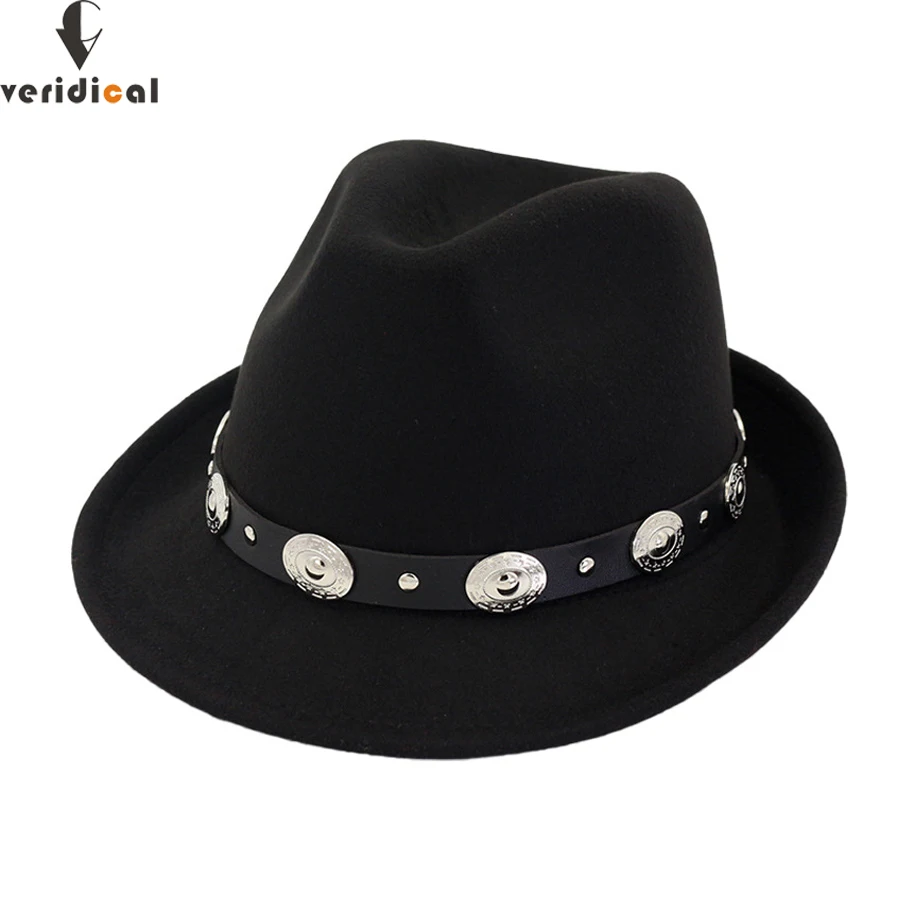 VERIDICAL, новинка, фетровая шляпа от солнца, ковбойская шляпа для мужчин и женщин, кепки для путешествий, джазовая шляпа, хорошее качество, ковбойские шляпы Chapeu