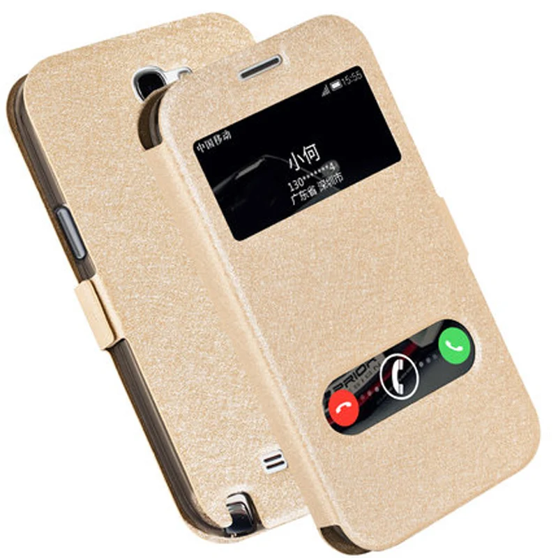

Stand Flip case For Samsung GALAXY Note II note 2 note2 N7100 N719 GT-N7108 case back cover for Samsung N 7100 N 719 case shell