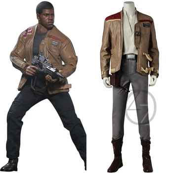 

Star Wars The Force Awakens Finn Cosplay Costume Movie Superhero Outfit New Year Clothes Halloween Jacket Pants Adult Customized