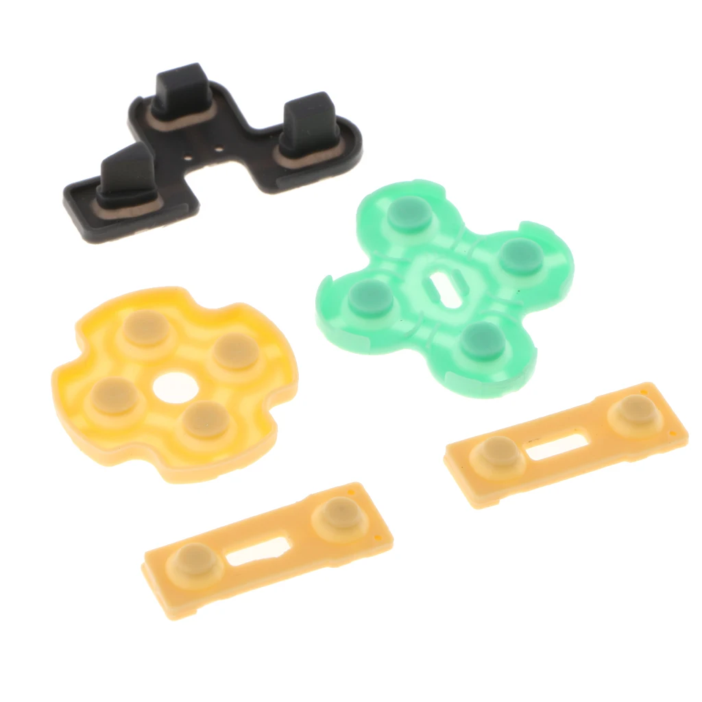 

5x Controller Button Tool Kit Conductive Rubber Pad for Sony PS2 Video Game Console Perfect Replacement For Damaged Parts