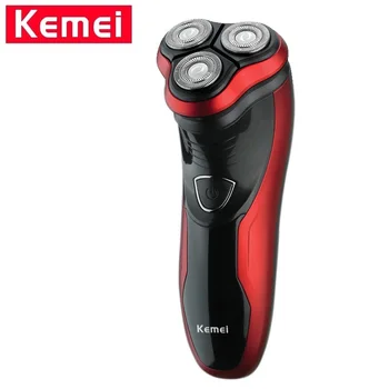 

Kemei KM-9013 Razor Hair Removal trimmer Haircut with 3D Floating Heads Tools Washable Rechargeable Rotary Men Electric Shaver