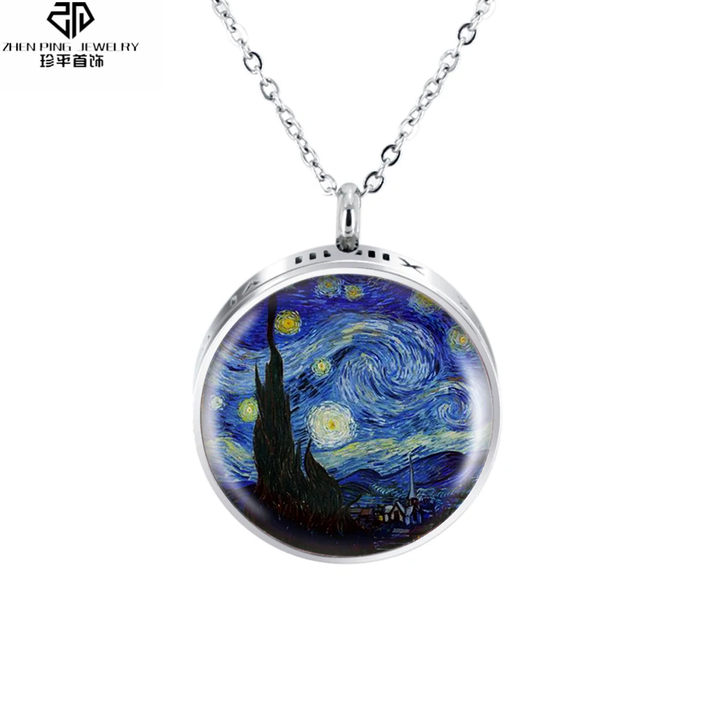 

Essential Oil Diffuser Locket Stainless Steel Enamel Charms Pendants Aromatherapy Diffuser Necklace