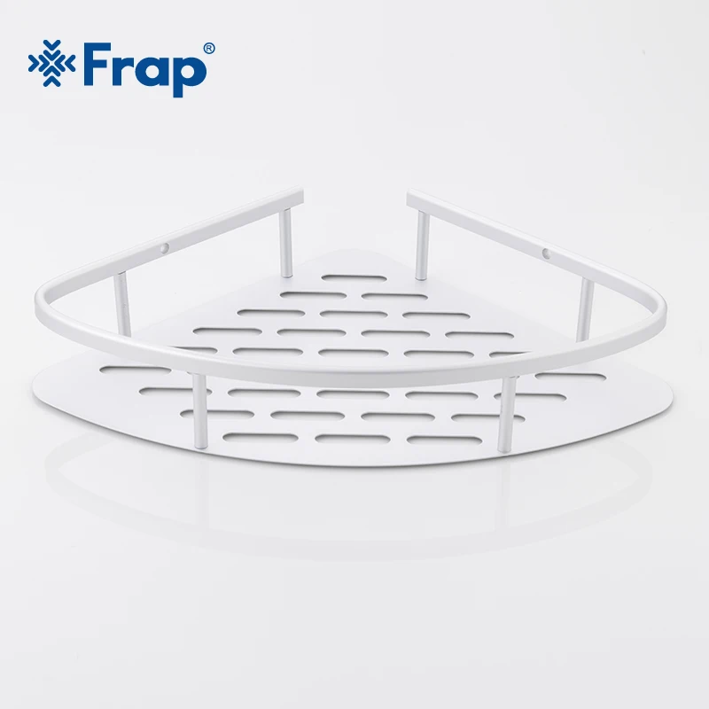 Угловая корзина для ванной комнаты Frap алюминиевая квадратная роскошное