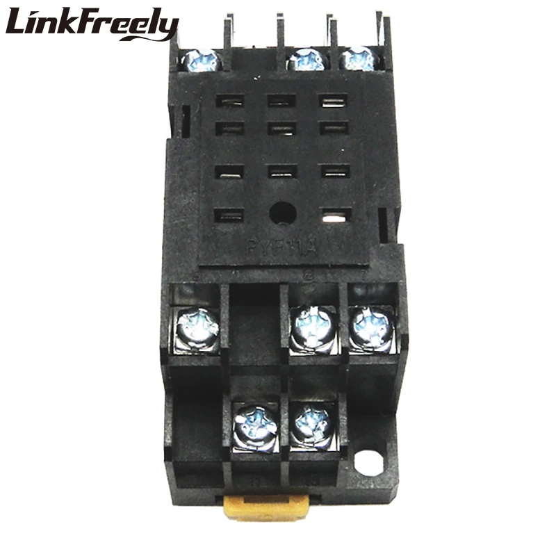 PYF11A Relay Socket Base 3NO+3NC 11 Pin Relay Mounting Base Relay PYF11A Relay Socket Base 3NO+3NC 11 Pin Relay Mounting Base Relay