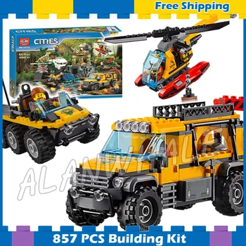 

857pcs City Jungle Explorers Exploration Site Wild Animals 10712 Model Building Blocks Assemble Gifts sets Compatible With