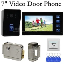 DIYSECUR Cerradura Electrónica Táctil Video de La Puerta Teléfono Timbre Seguridad Para El Hogar Cámara Del Monitor RFID Lector Home Portero