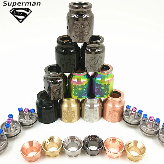 

Mechanical Comp E-cigarette RDA Rebuildable Dripping Tank Atomizer Fit 510 thread Brass/copper Material Big Vapor Tank RDA 510