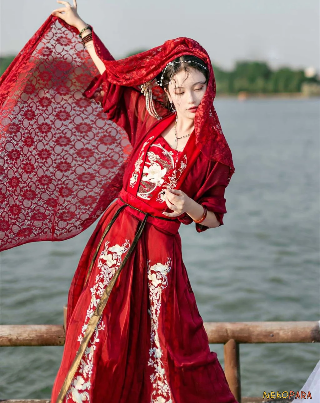 Иллюзорная мечта и море-Красивая Женская Hanfu Hanayome в китайском традиционном стиле винтажное пышное платье комплект из 4 предметов