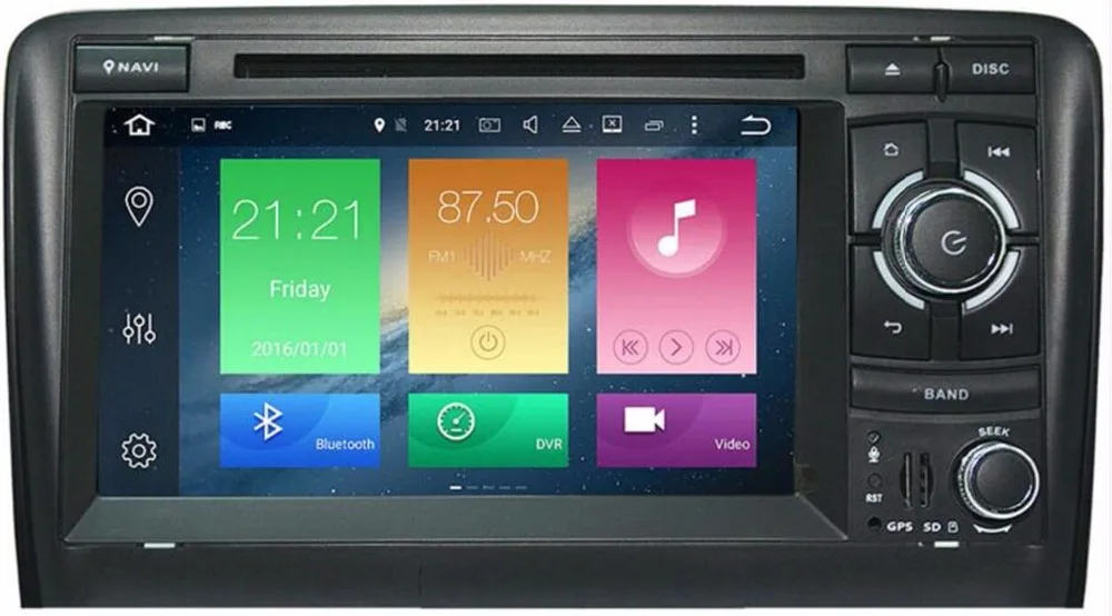 Cheap For Audi A3 S3 Android 8.0/7.1 Quad/octa core 4G RAM 2din car dvd player GPS radio Bluetooth Steering wheel camera DVR 1