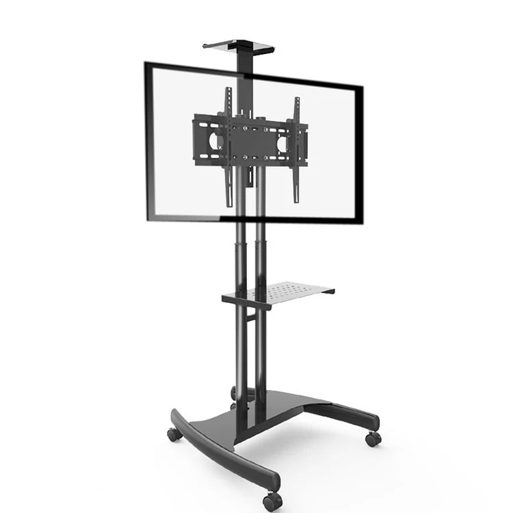 Mobile-TV-Cart-Floor-Stand-with-Adjustble-shelf-and-Mount-for-32-to-60inch-up-165lbs (1)