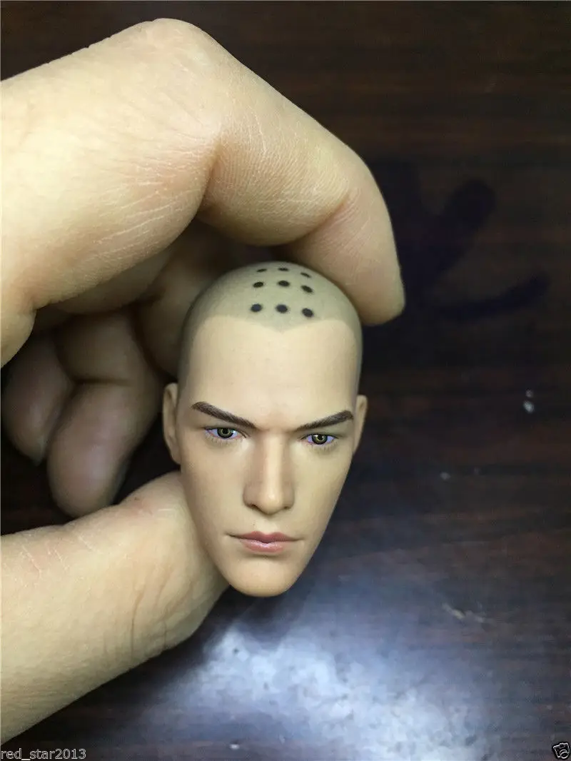 1/6 Scale Holy monk Male Head Sculpts Model Toys With Open Eyes For 12