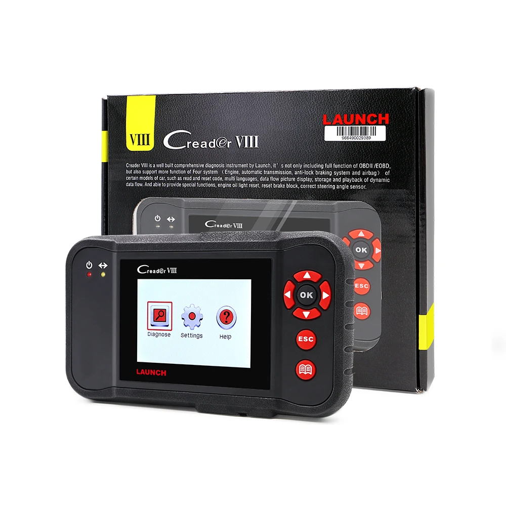Launch Creader 8 obd2 считыватель кодов поддержка передачи двигателя ABS подушка
