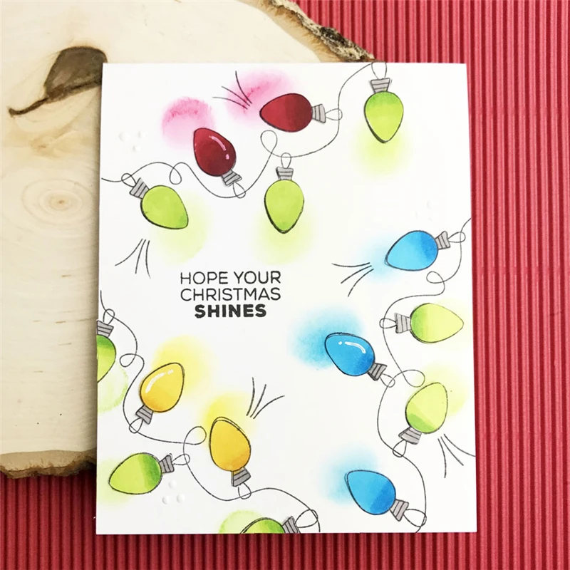 

YaMinSanNiO String of Lights Stamps and Dies for Card Making Home Metal Cutting Dies Scrapbooking New 2019 Embossing Craft Album