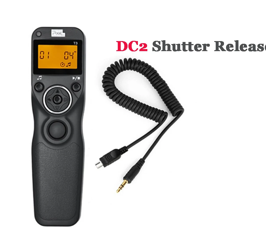 Проводной затвор спуска таймера кабель дистанционного управления Шнур пикселя T3(N3/E3/S2/DC0/DC2)/для Canon Nikon sony A7R A7 A6000 A58 HX300 - Цвет: DC2 Shutter Release