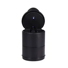 Творческий автомобиль пепельница высокое Температура сопротивления автомобиля пепельница с светодио дный автомобиля и Крышка Автоматический аксессуары