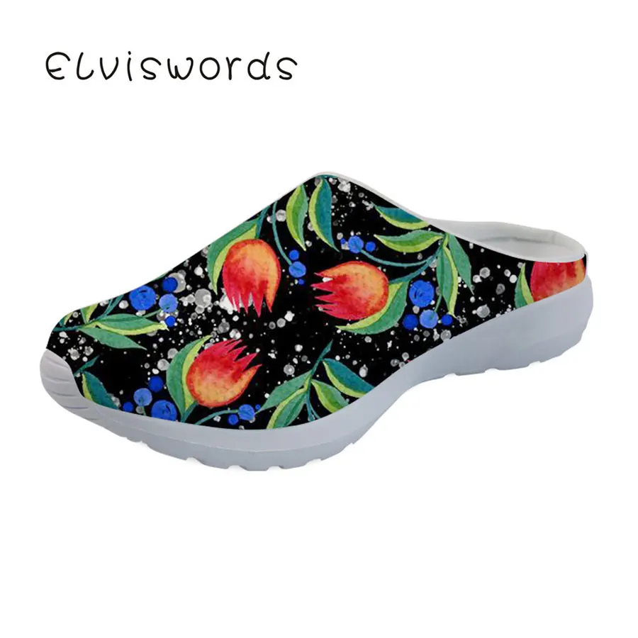 

Women Summer Casual Shoes Home Slippers Flat Beach Sandals Women Breathable Tulip Printed Slides Flip Flops Women Light Shoes
