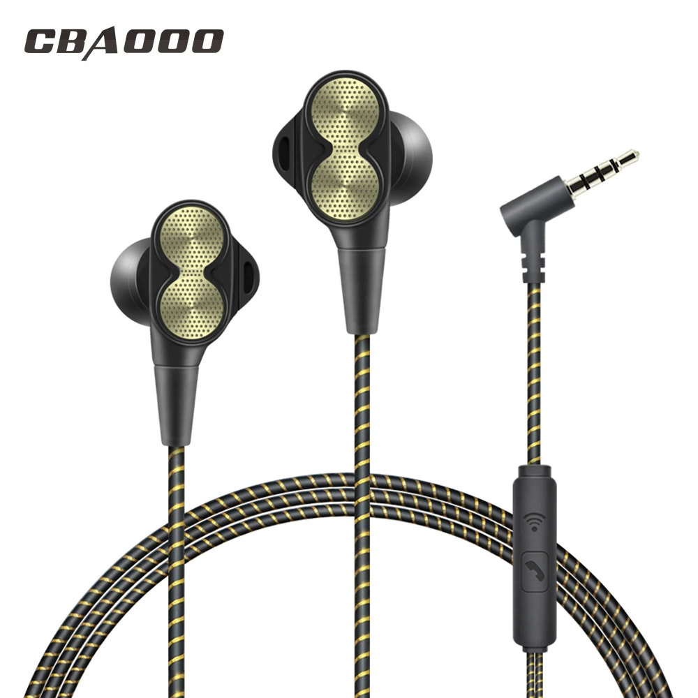 

CBAOOO Wired Earphones Headphones Sport Headset Stereo Bass Earpiece Headset 3.5MM Wired Headphones with Microphone for xiaomi
