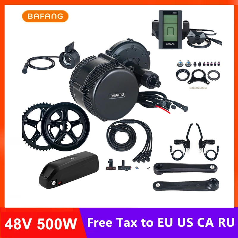Top Bafang 8fun 48V 500W BBS02B Mid Crank Drive Motor Kits With 48V 17AH Lithium Battery C961 C965 Electric Bike Conversion Parts 0 Top Bafang 8fun 48V 500W BBS02B Mid Crank Drive Motor Kits With 48V 17AH Lithium Battery C961 C965 Electric Bike Conversion Parts 0