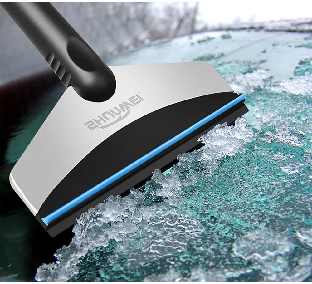 

winter car Rubber handle stainless steel ice scraper windshield removal tool car snow remover windscreen scraper rascador