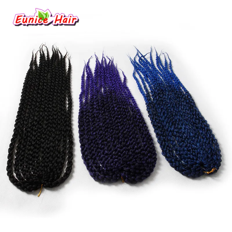 

3packs 22inch Crochet Hair Extensions Synthetic 3D Cubic Twist Crochet Braids Synthetic Braiding Hair 120g 12 strands/pack