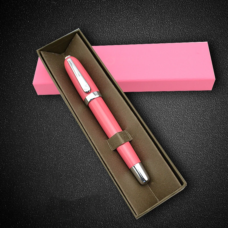 M& G перьевая ручка металлическая Серебристая Серебряная тонкая ручка 0,5 мм офисные чернильные ручки с оригинальной коробкой милые толстые ручки для женщин и мужчин подарок