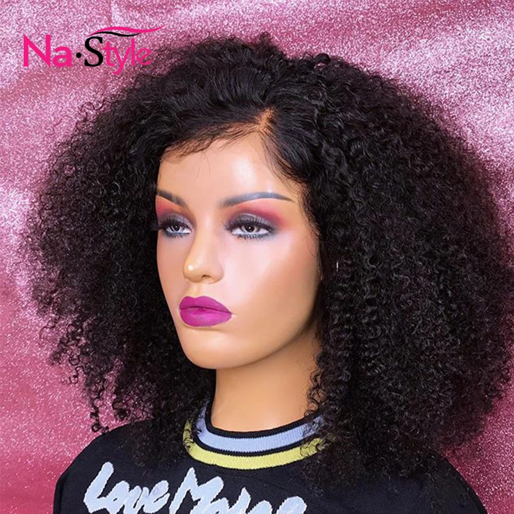 

Afro Kinky Curly Hair Mongolian Kinky Curly Hair 13x6 Lace Front Wig Pre Pucked With Baby Hair Lace Front Wigs Black Women