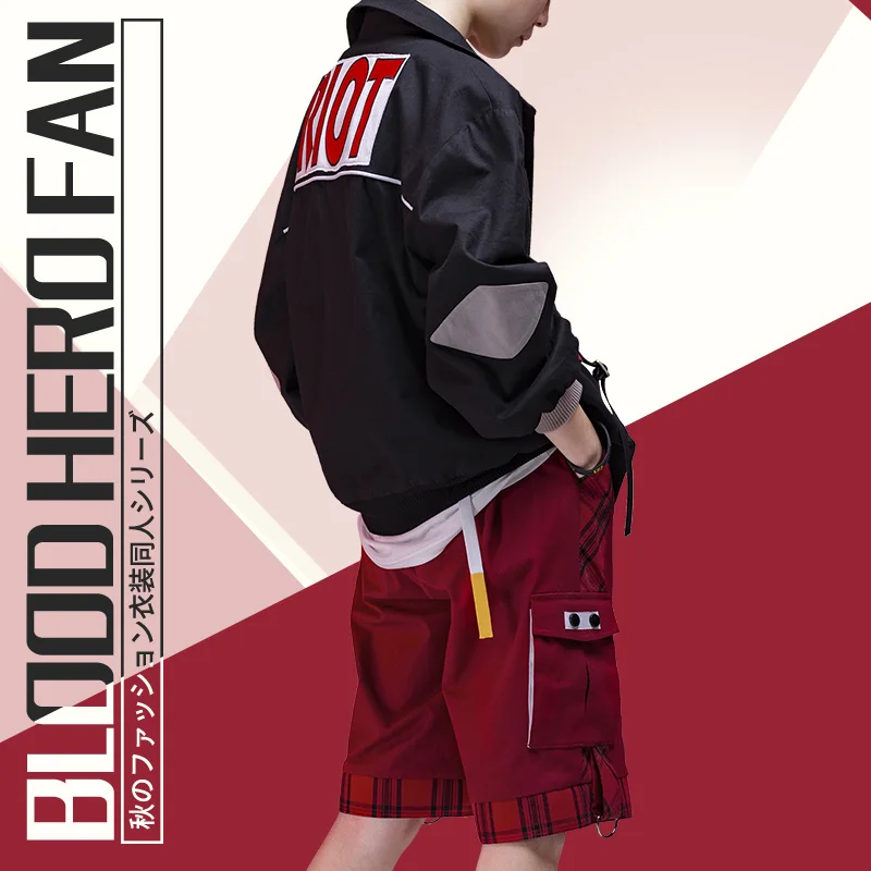 Аниме Boku no Hero Academia мой герой Kirishima Eijirou косплэй костюм модный стоимость + брюки для