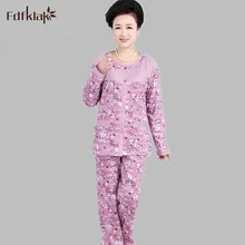 XXL, XXXL пижамы большого размера с цветочным принтом, Осень-зима, хлопковые пижамы для женщин, брендовый хлопковый пижамный комплект, пижамы Mujer, спортивный костюм, E0232