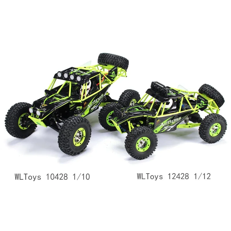 WLtoys 10428 1/10 2,4G 4CH 4WD RC автомобиль MODE2 540 матовый двигатель Rawler зеленый пульт дистанционного управления автомобиль и светодиодный свет для мальчиков Игрушки