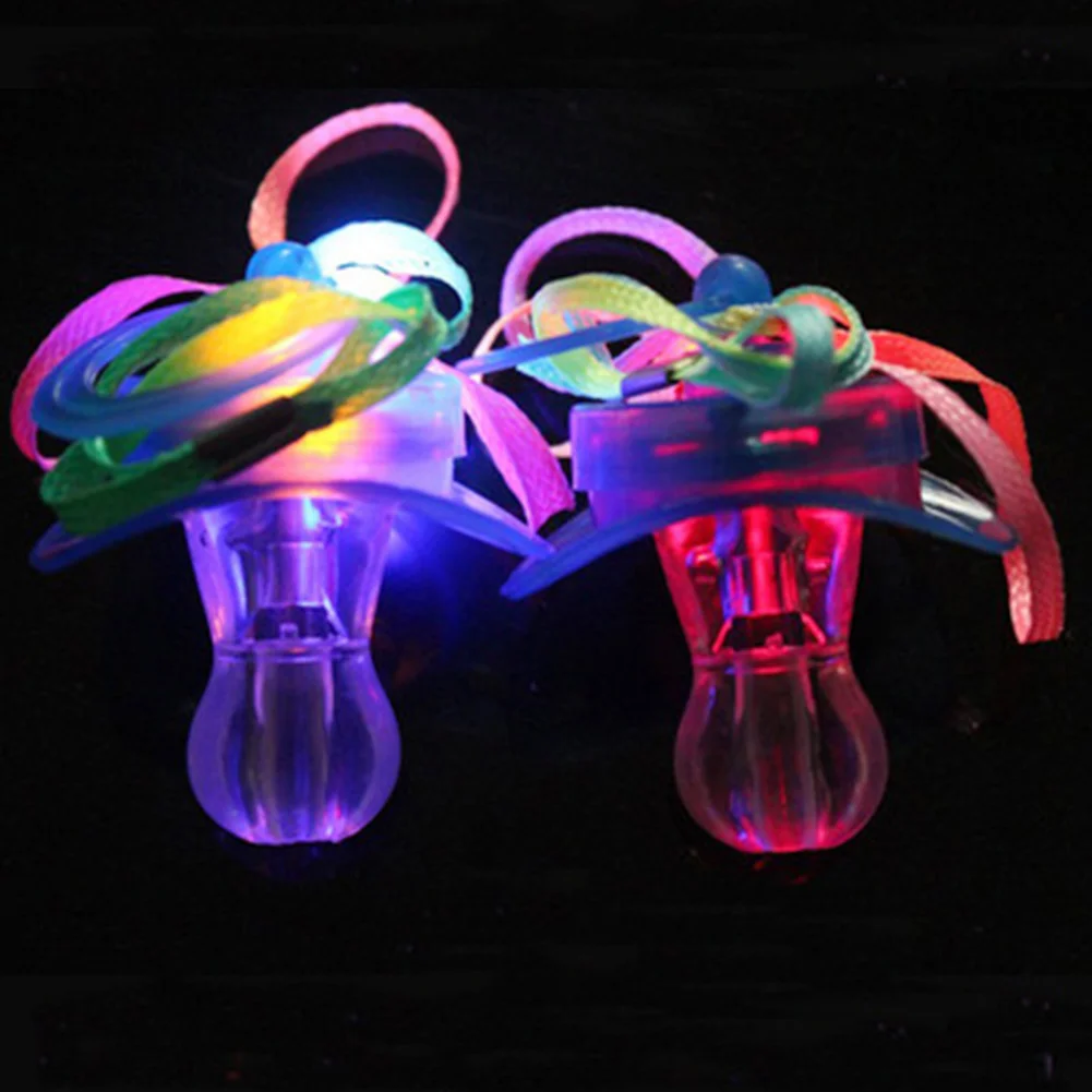 Party Bar Fun Toy Survival Kit Colourful Light Pacifier Rave Glow Stick Nipple Party Bar Fun Toy Survival Kit Colourful Light Pacifier Rave Glow Stick Nipple