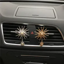 Новая мода личности, сплав углу, солнечный кулон, кондиционер, выход воздуха, духи автомобиля Освежители воздуха автомобиль-Стайлинг