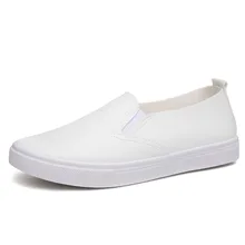 Новинка; сезон осень; женские кроссовки; дышащая Молодежная обувь на плоской подошве; женская кожаная повседневная обувь белого цвета; zapatos de mujer