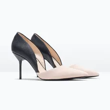 2016 Spring Autumn New Genuine Leather Thin High Heels font b Women b font Pumps Sexy