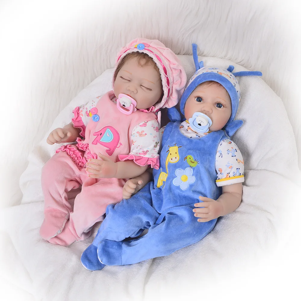 

KEIUMI Baby Realistic 55cm Soft Alive Reborn Handmade Lifelike Baby Doll Silicone Reborn Babies Girl Adorable Kid Realistic Soft