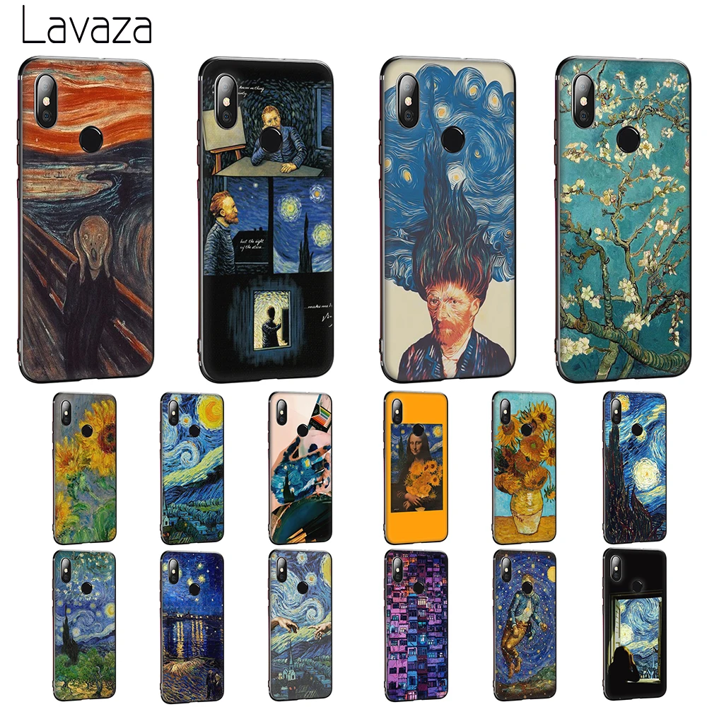 Мягкий чехол Lavaza Van Gogh для Huawei Honor 6 7A Pro 7C 8C 7 8X 8 9 10 lite Note10 |
