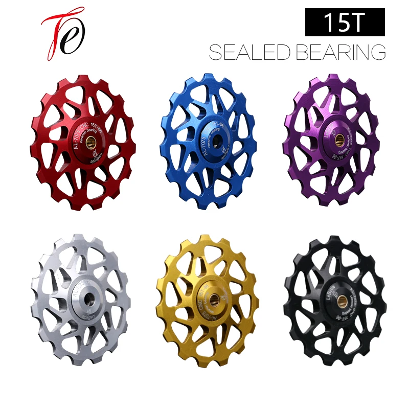 Lebycle 15 طن الدراجة الخلفية derailleur البكرة mtb الطريق دراجة مختومة محامل الأسطوانة المهمل جوكي عجلة سبائك الألومنيوم الدراجات أجزاء Lebycle 15 طن الدراجة الخلفية derailleur البكرة mtb الطريق دراجة مختومة محامل الأسطوانة المهمل جوكي عجلة سبائك الألومنيوم الدراجات أجزاء