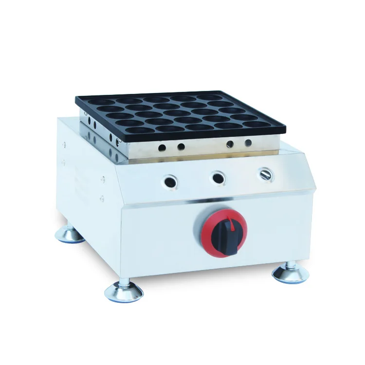 

Free Shipping Commercial Use Non Stick LPG Gas 25pcs Poffertjes Grill Mini Dutch Pancake Maker Machine Baker