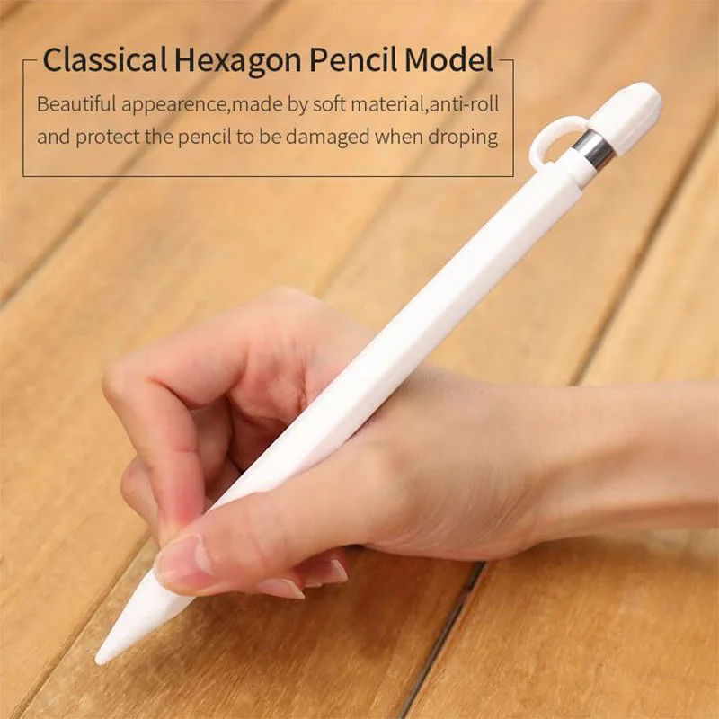 Jisoncase пенал для Apple Pencil модный силиконовый чехол Мягкий защитный чехол для Apple Pencil анти-потеря чехол