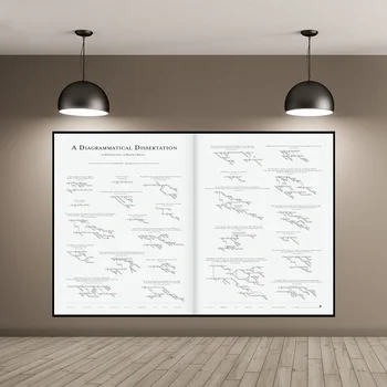 

A DIAGRAMMATICAL DISSERTATION ON OPENING LINES OF NOTABLE NOVELS Canvas Art Print Wall Pictures for Living Room No Frame