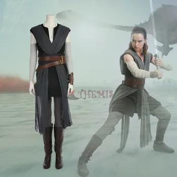 

Athemis Star Wars The Last Jedi Rey B paragraph Cosplay Costume custom made Dress High Quality