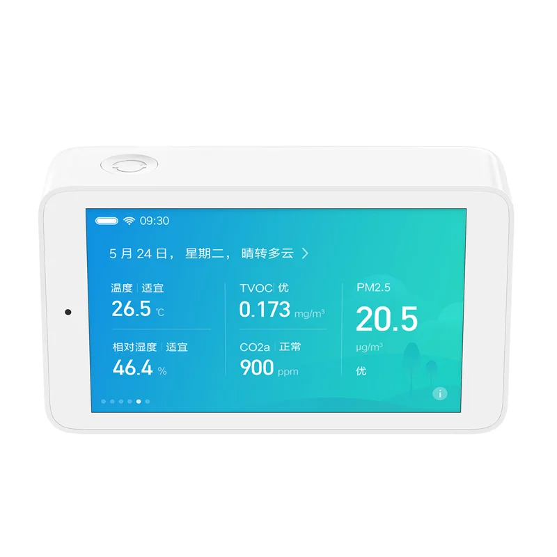 

Xiaomi Air Detector Great Precision Sensor 3.97 inch with Fashion Touch Screen USB Interface and Remote Monitoring PM2.5 CO2a