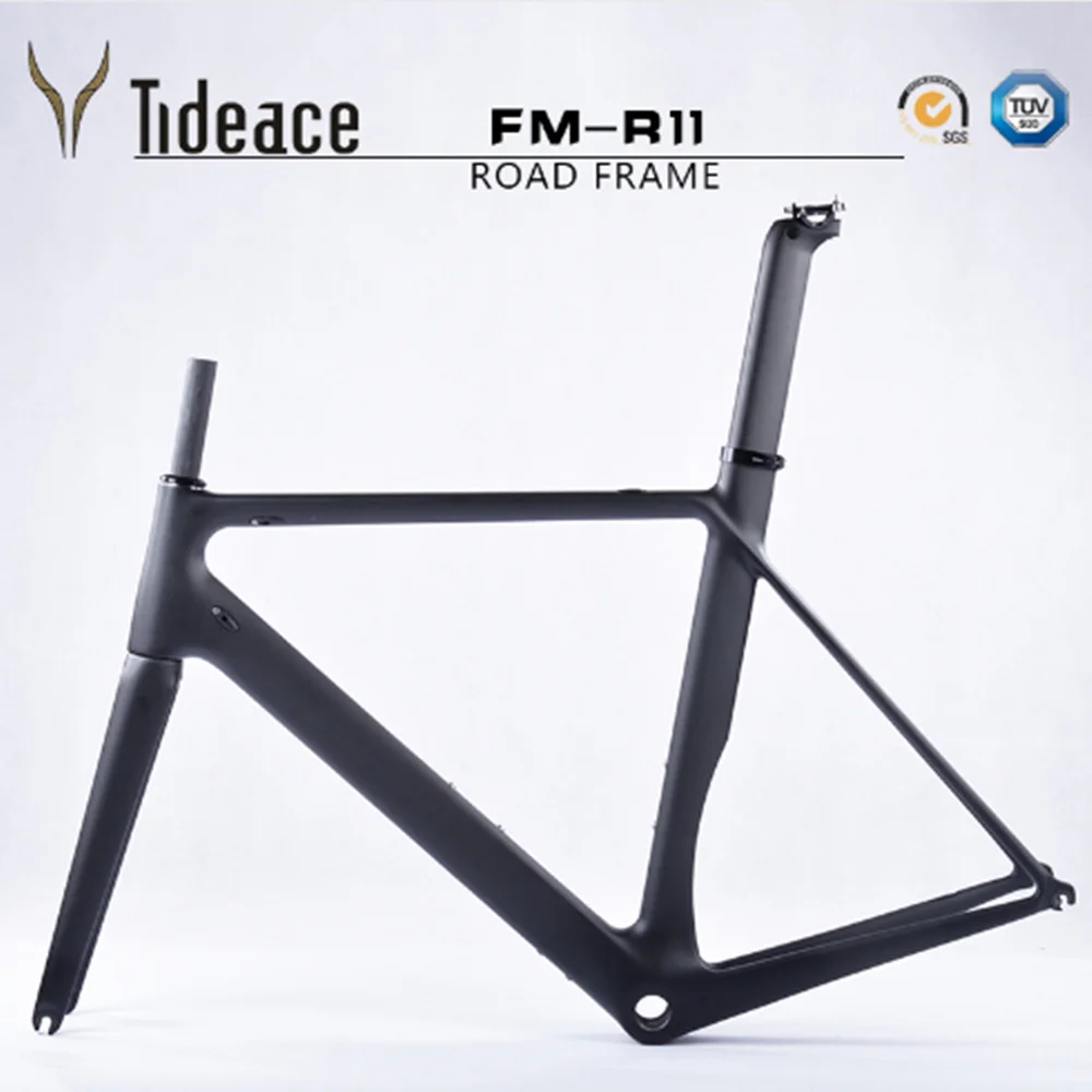 Best 2018 Tideace carbon fiber bicycle frame Di2&Mechanical racing bike carbon road frame+fork+seatpost+headset for carbon road bike 3